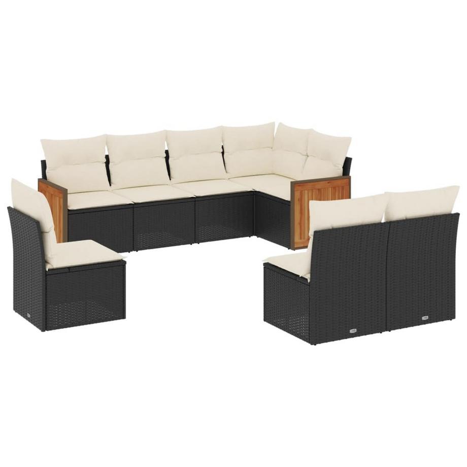 set divano da giardino Polirattan
