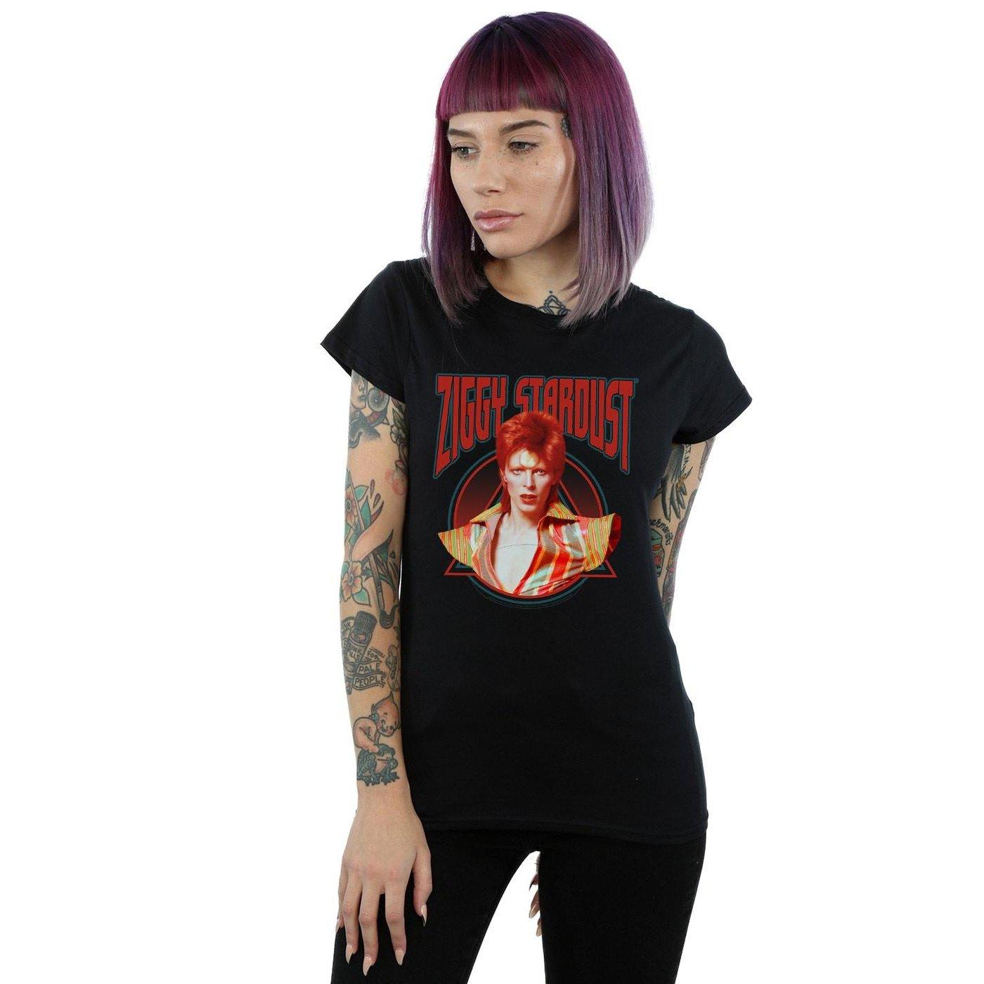 David Bowie Ziggy Stardust Bedrucktes T-Shirt  