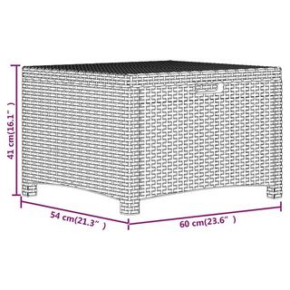 VidaXL Garten aufbewahrungsbox polypropylen  