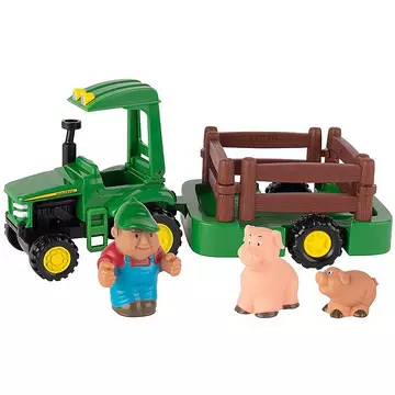 Johnny Tractor Traktor mit Anhänger & Tierfiguren