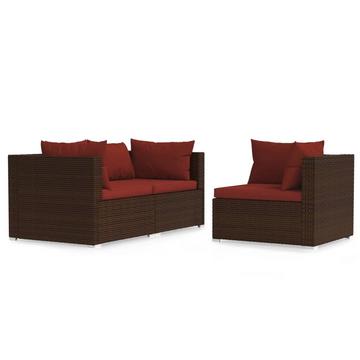 Garten-lounge-set poly-rattan