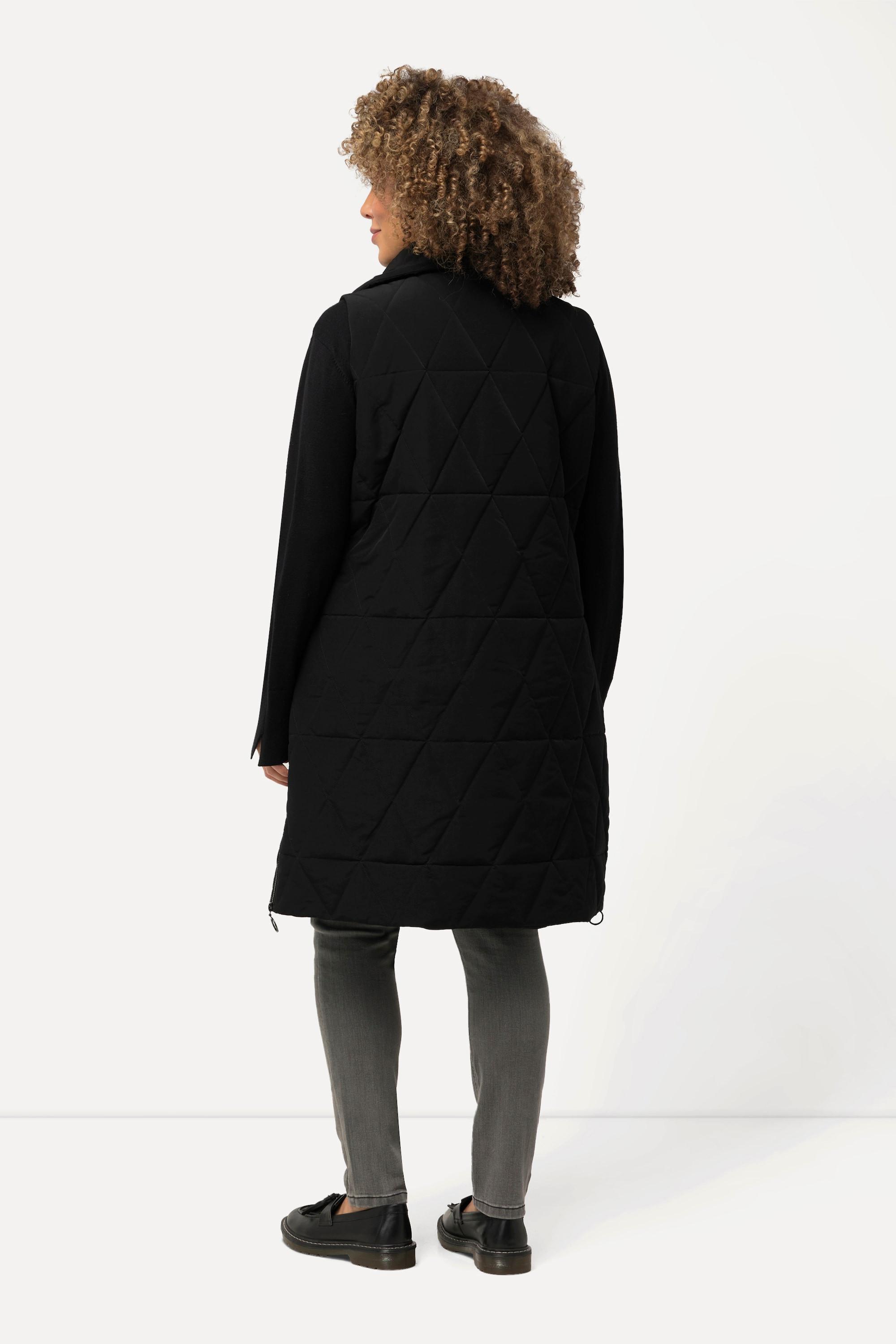 Ulla Popken HYPRAR Funktions Longsteppweste Stehkragen Recycelt  