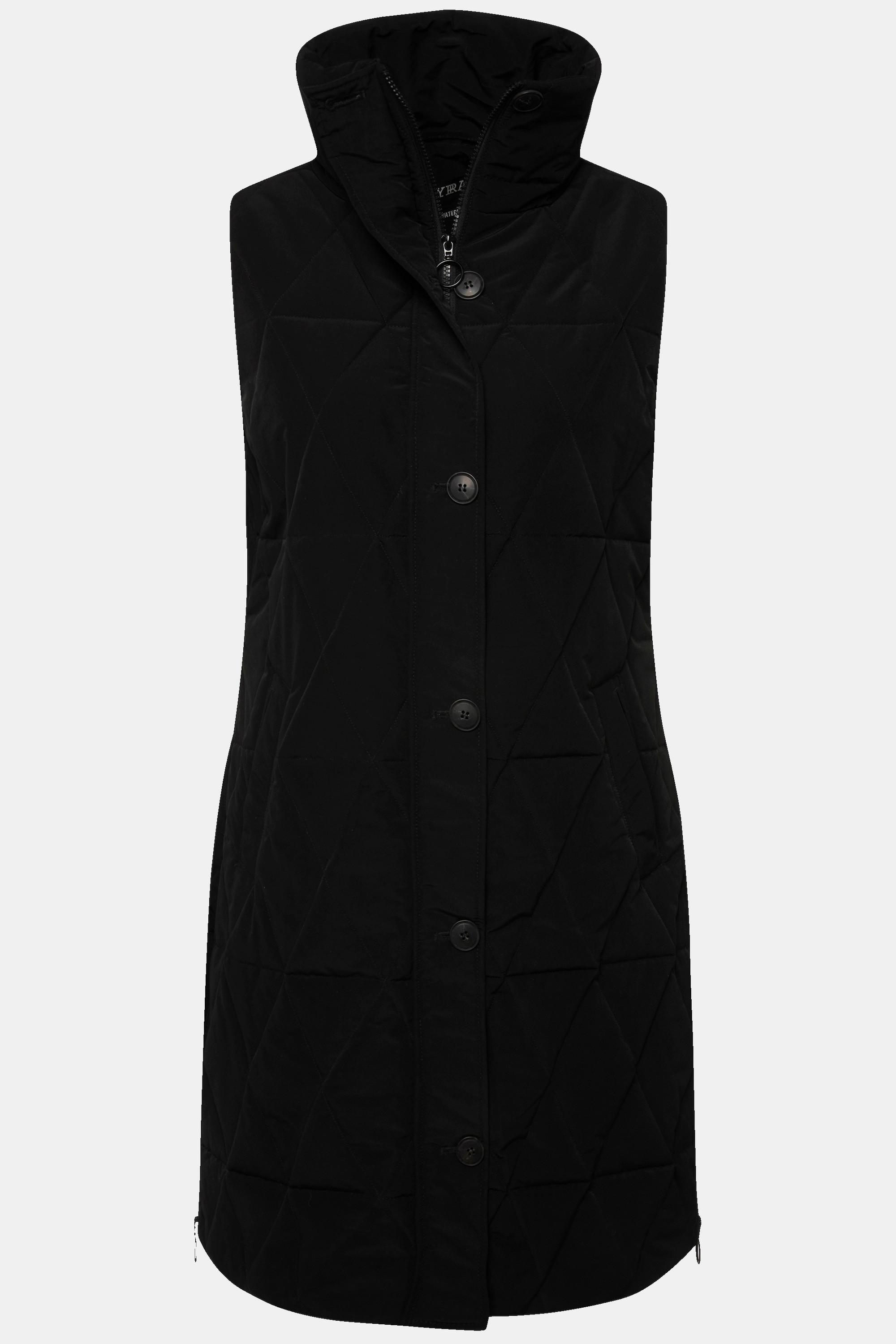 Ulla Popken HYPRAR Funktions Longsteppweste Stehkragen Recycelt  