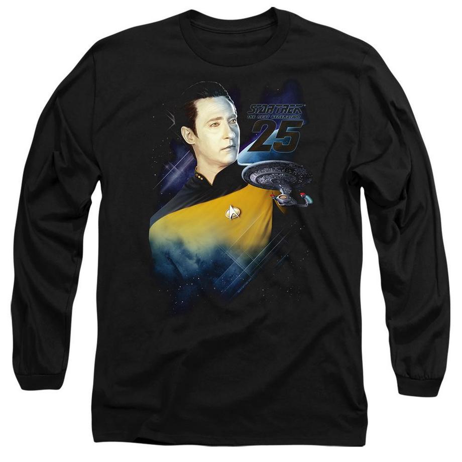 Star Trek Star Trek The Next Generation 25th Anniversary T-Shirt Maniche Lunghe  