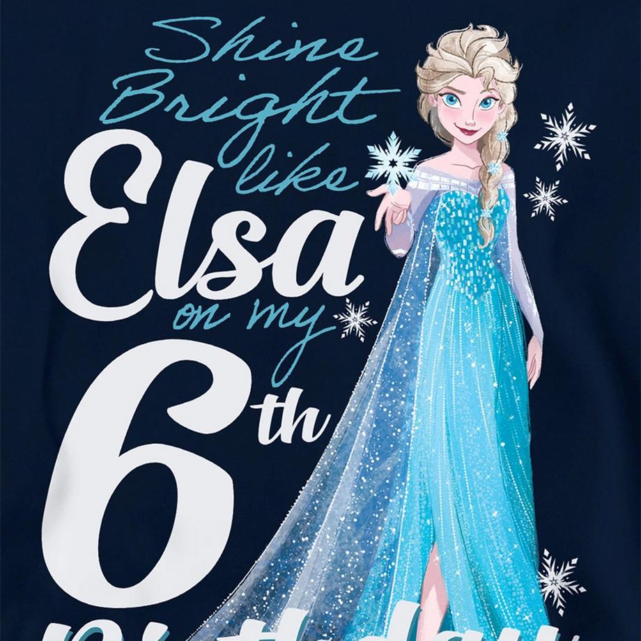 FROZEN  Sweat À Capuche 6ème Anniversaire Bright Like Elsa 