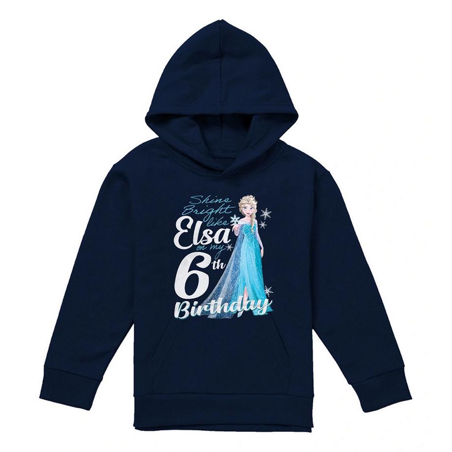 Sweat À Capuche 6ème Anniversaire Bright Like Elsa
