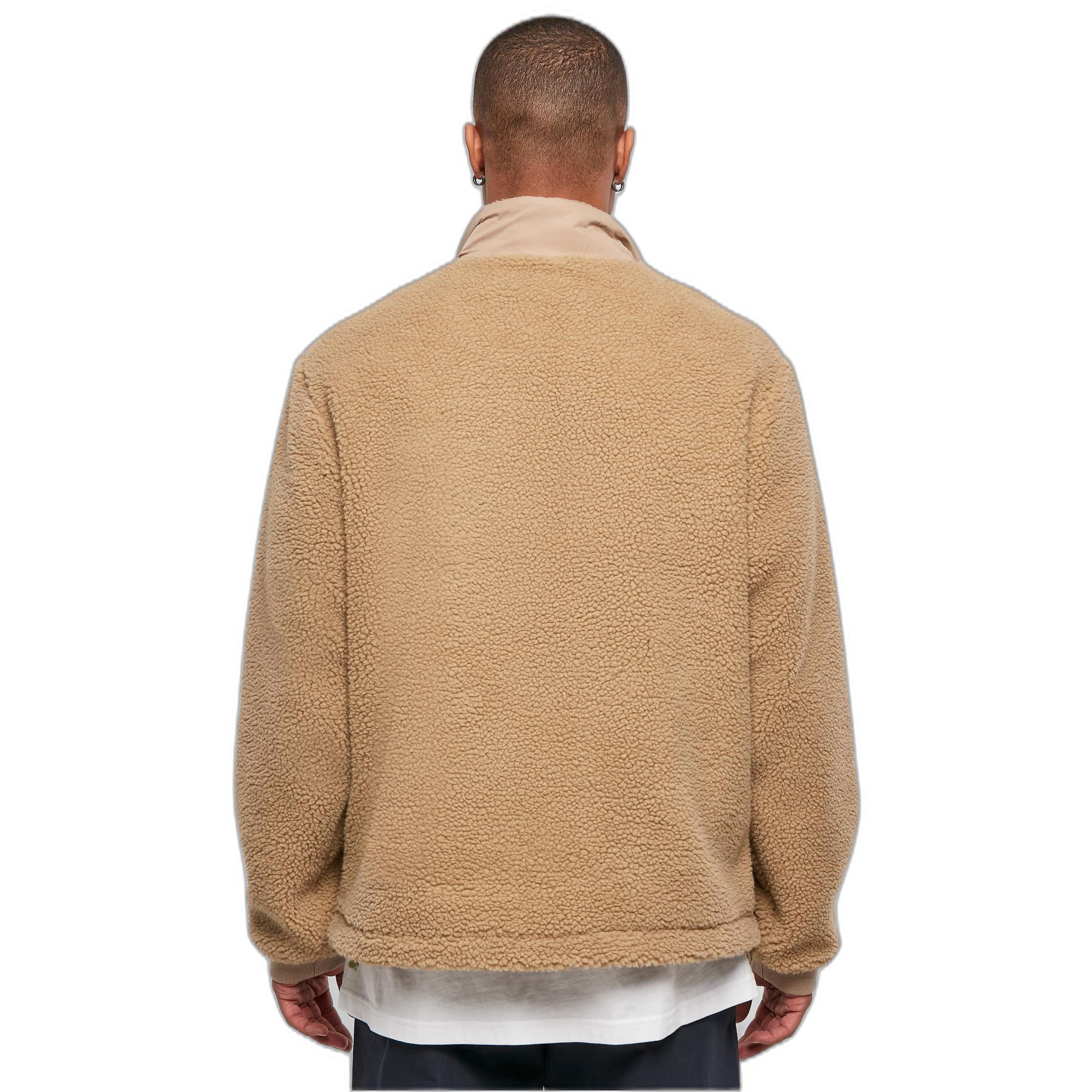 URBAN CLASSICS  sherpa-fleece patched 