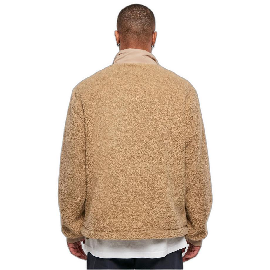 URBAN CLASSICS Pile Sherpa Patched Giacca  