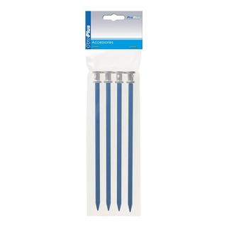 Pricenet  Piquet roche 20cm aluminium 4 pièces en poly-sac 