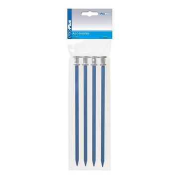 Piquet roche 20cm aluminium 4 pièces en poly-sac