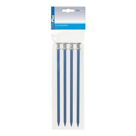 Pricenet  Piquet roche 20cm aluminium 4 pièces en poly-sac 