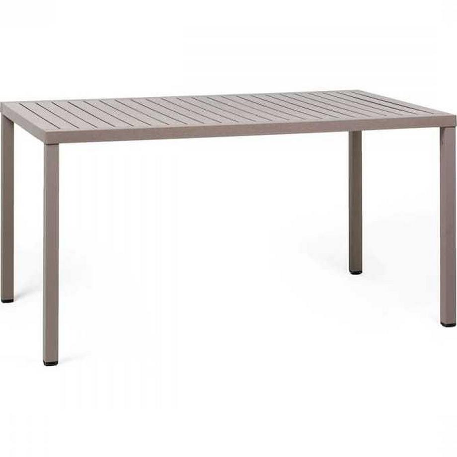 Table de jardin empilable Cube gris 140