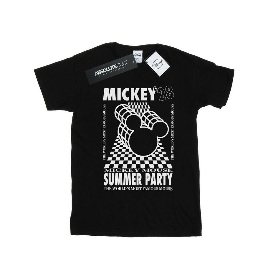Disney Mickey Mouse Summer Party T-Shirt Stampata  