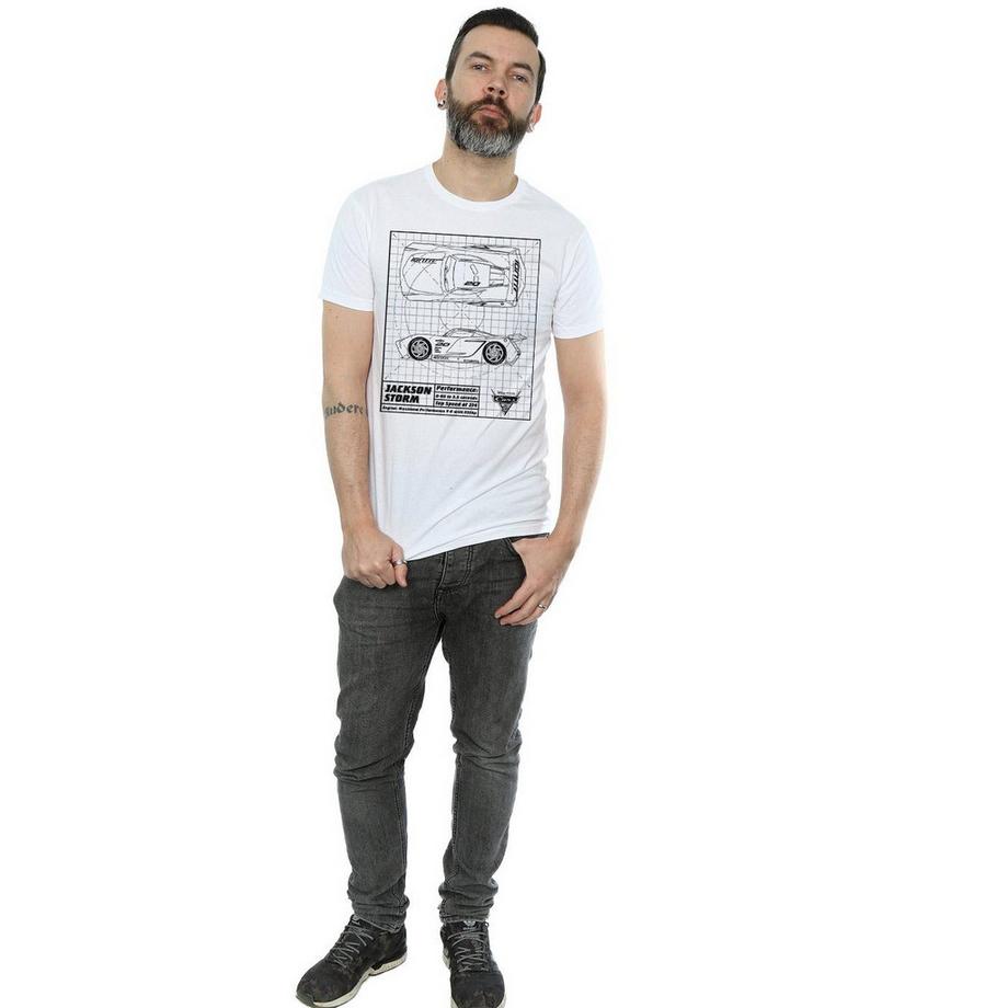 Disney Cars Jackson Storm Blueprint T-Shirt  