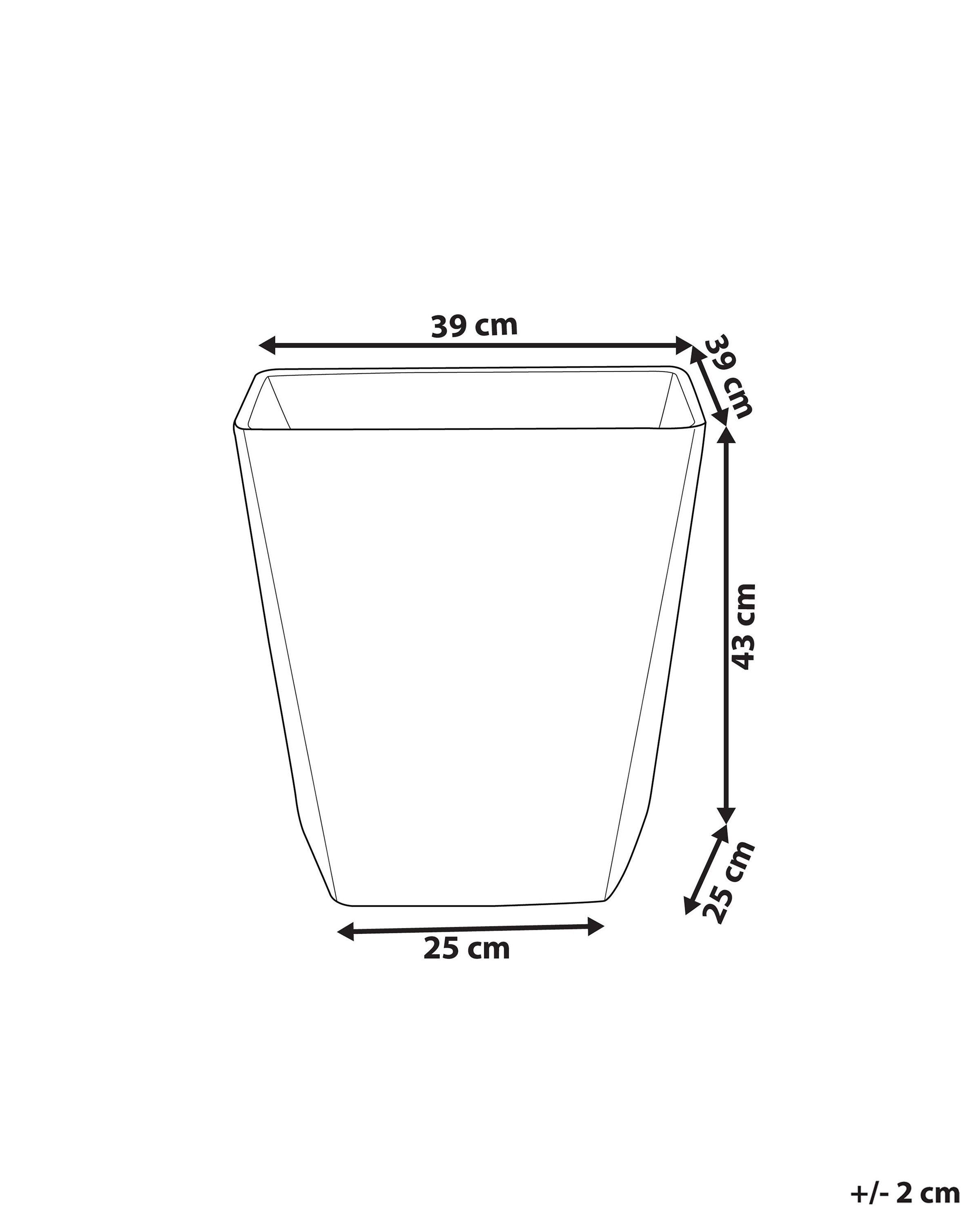 Beliani Vaso per piante en Polvere di Pietre Classico DELOS  