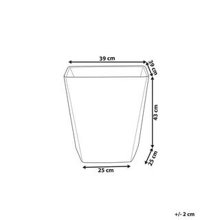 Beliani Vaso per piante en Polvere di Pietre Classico DELOS  