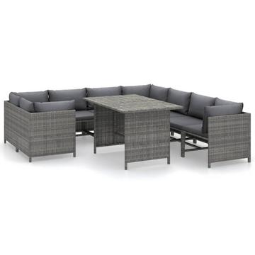 Garten-lounge-set poly-rattan