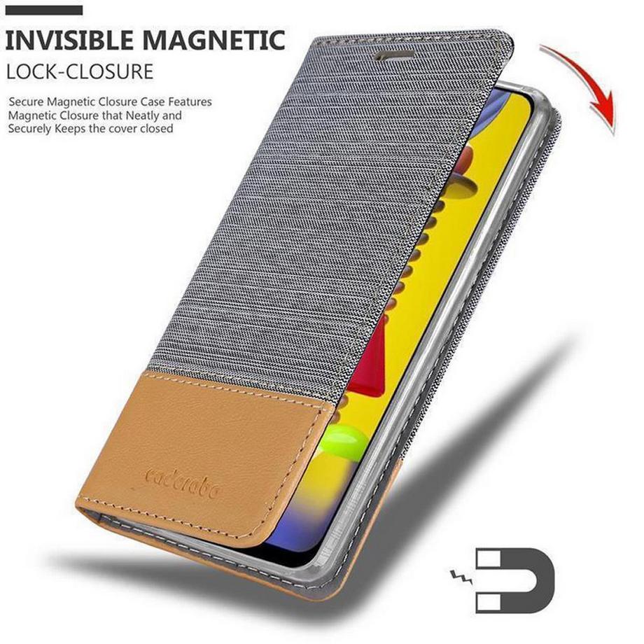 Cadorabo  Hülle für Samsung Galaxy M31 Magnetverschluss, Kartenfach 