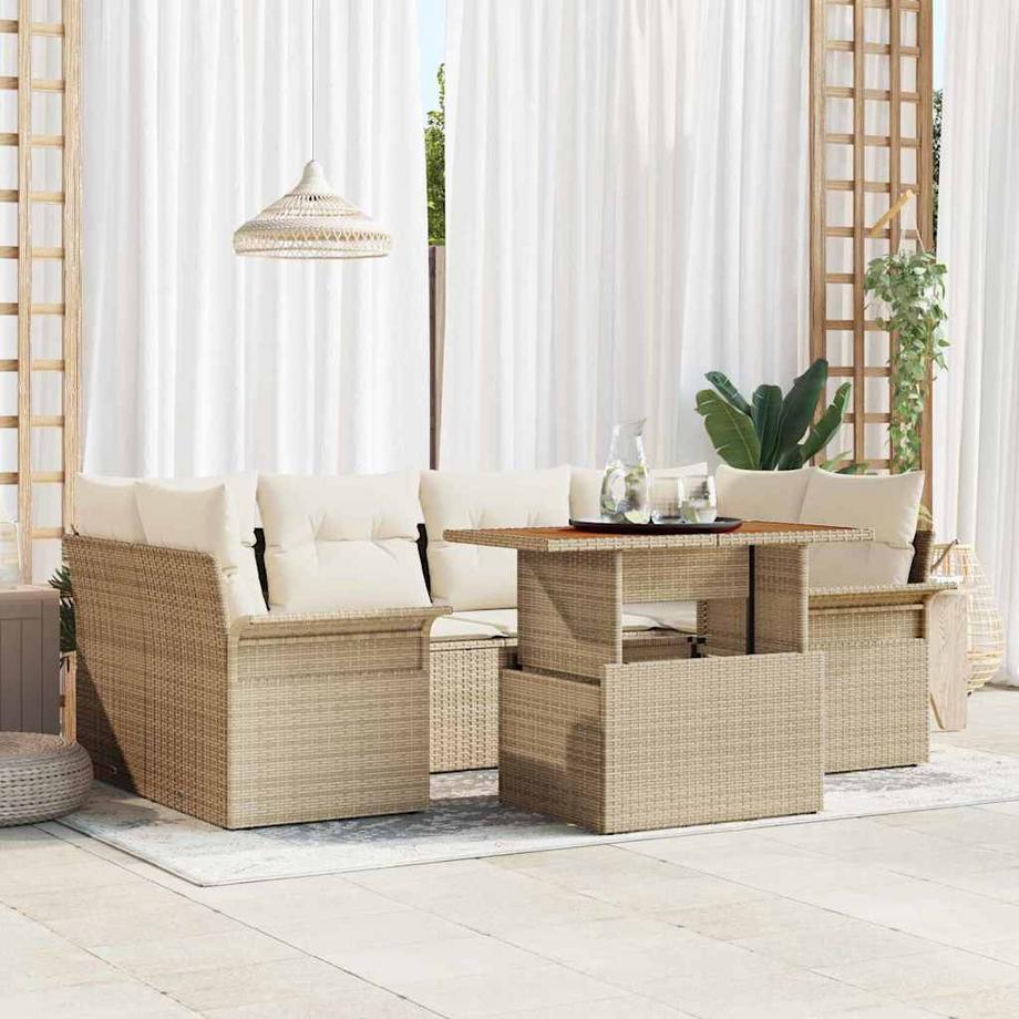 VidaXL Outdoortisch-set poly-rattan  