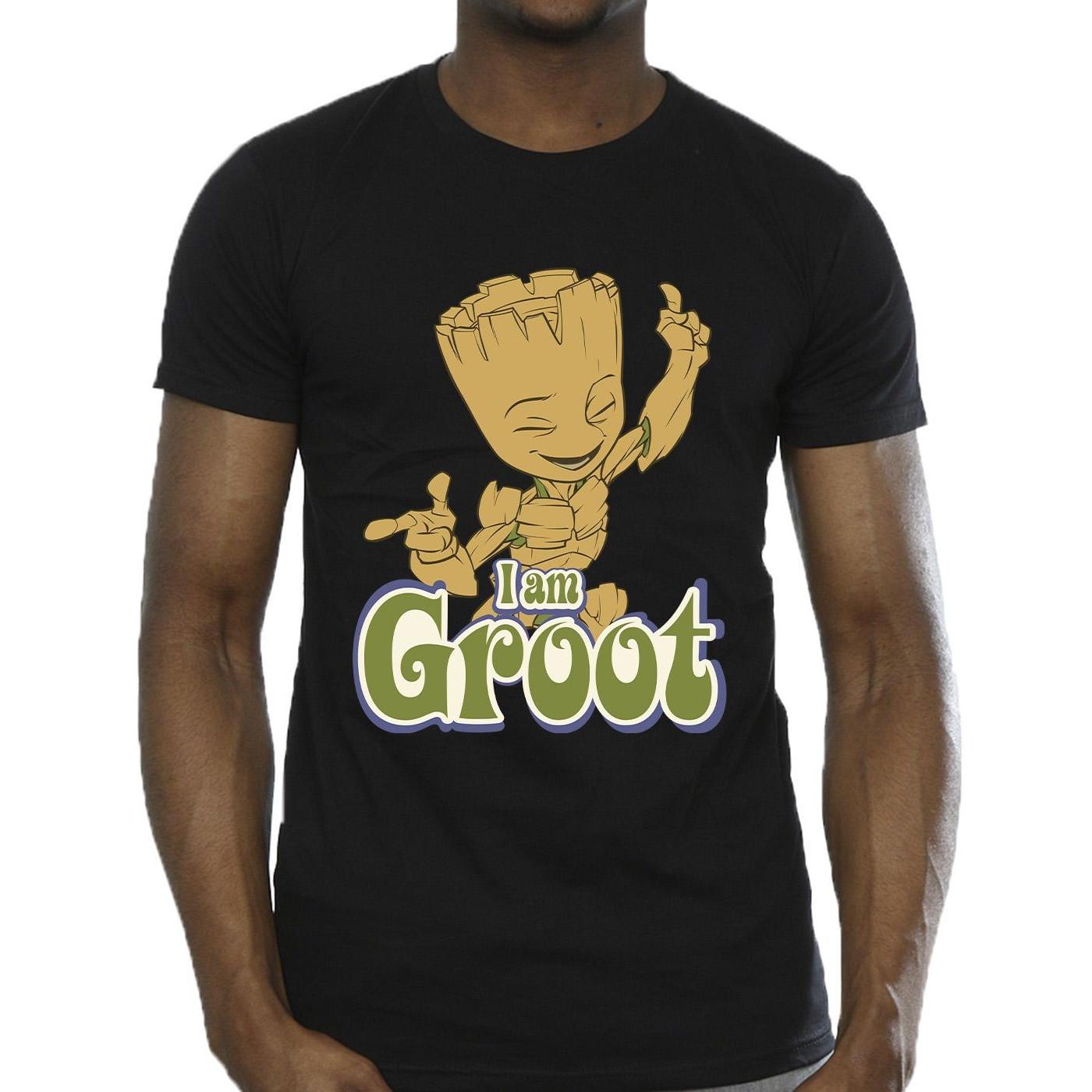 Guardians Of The Galaxy I Am Groot Grafikdruck T-Shirt  