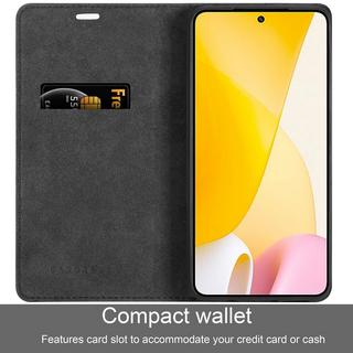 Cadorabo  Housse pour Xiaomi 12 LITE en NOIR NUIT - Coque de protection avec fermeture magnétique, fonction de support et compartiment pour carte 