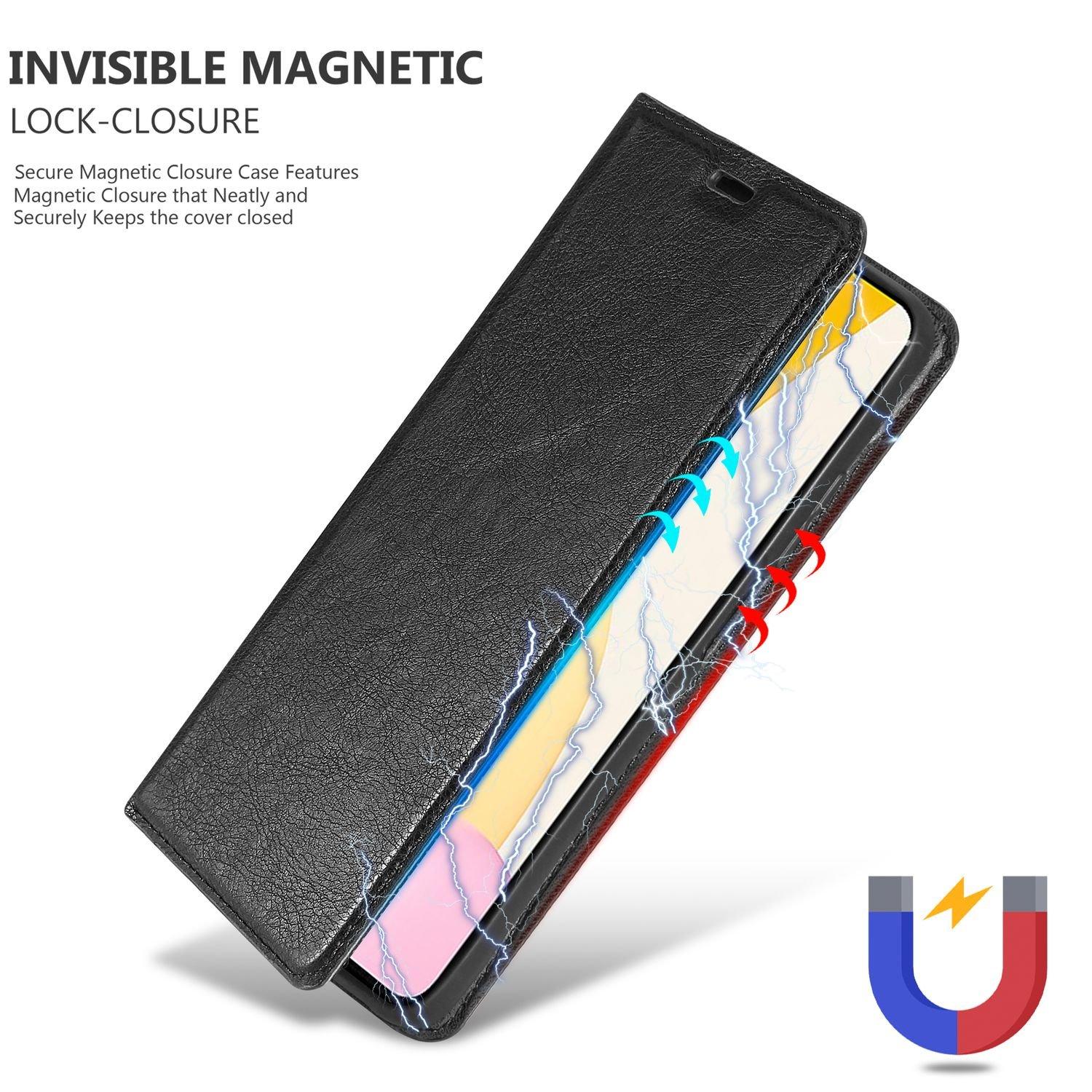 Cadorabo  Housse pour Xiaomi 12 LITE en NOIR NUIT - Coque de protection avec fermeture magnétique, fonction de support et compartiment pour carte 