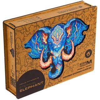 Unidragon  Éléphant (194 pièces) - puzzle en bois 