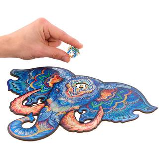 Unidragon  Éléphant (194 pièces) - puzzle en bois 