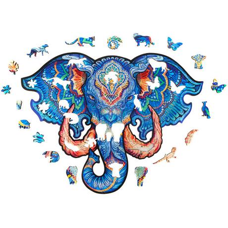 Unidragon  Éléphant (194 pièces) - puzzle en bois 