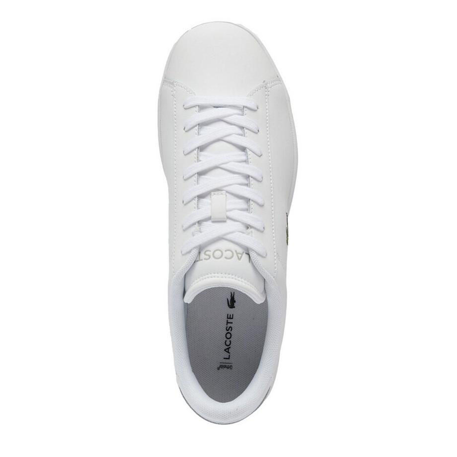 LACOSTE Carnaby Leder Sneaker Flach  