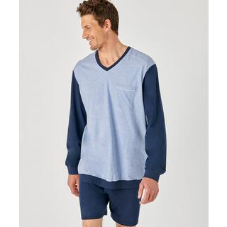 Damart  Pyjama + Shorts im Set, meliert, aus reinem, gekämmtem Baumwolljersey. 