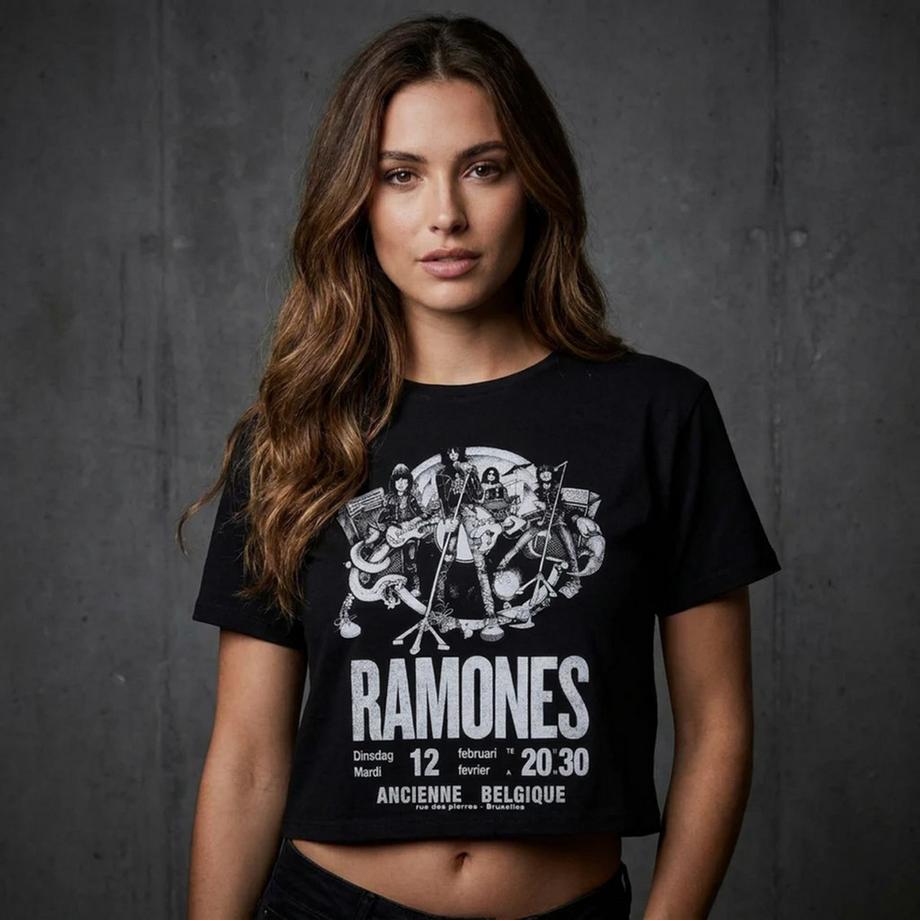 Ramones Belgique Maglietta Corta  