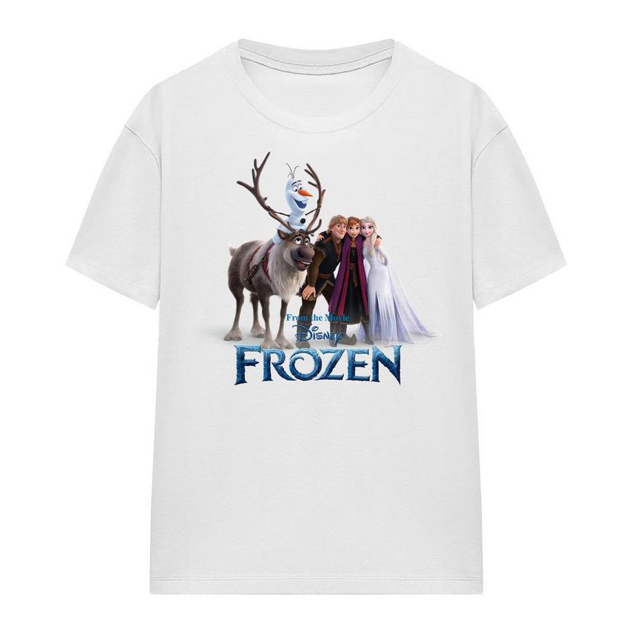 T-ShirtMotif Elsa, Anna Kristoff Et Olaf Motiftyle Photo De Groupe