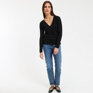 La Redoute Collections Cardigan Col V en Maille Fine Pointelle  