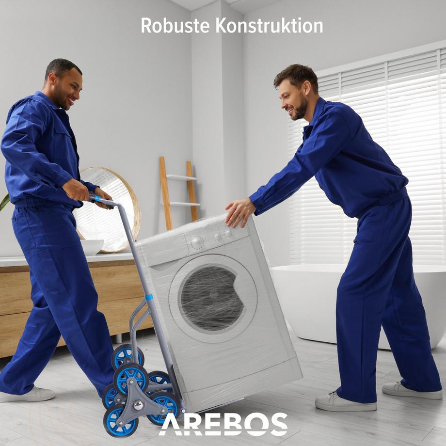 Arebos  Diable pour escaliers Diable de transport 150kg pliable 