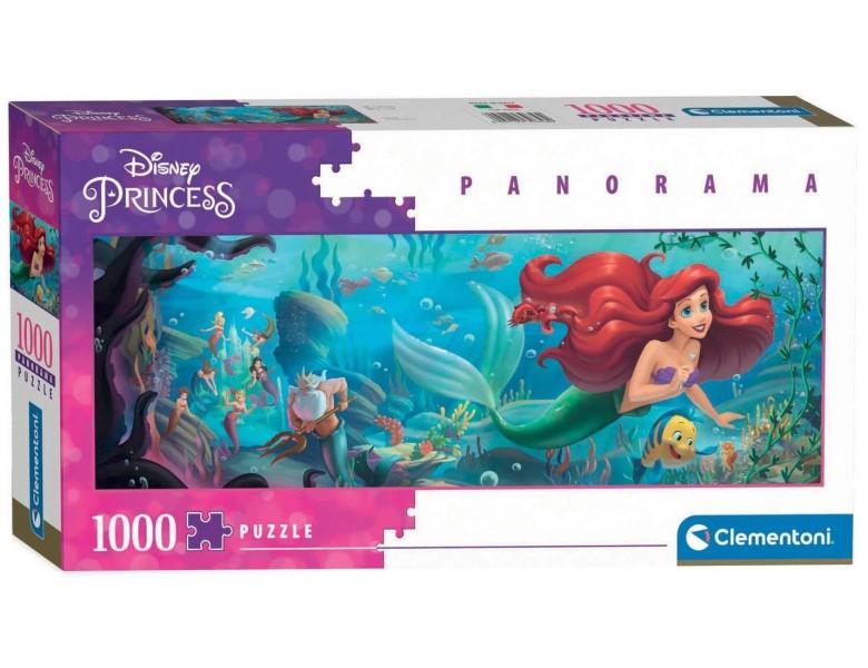 Clementoni  Puzzle Panorama Disney Princess Arielle (1000Teile) 