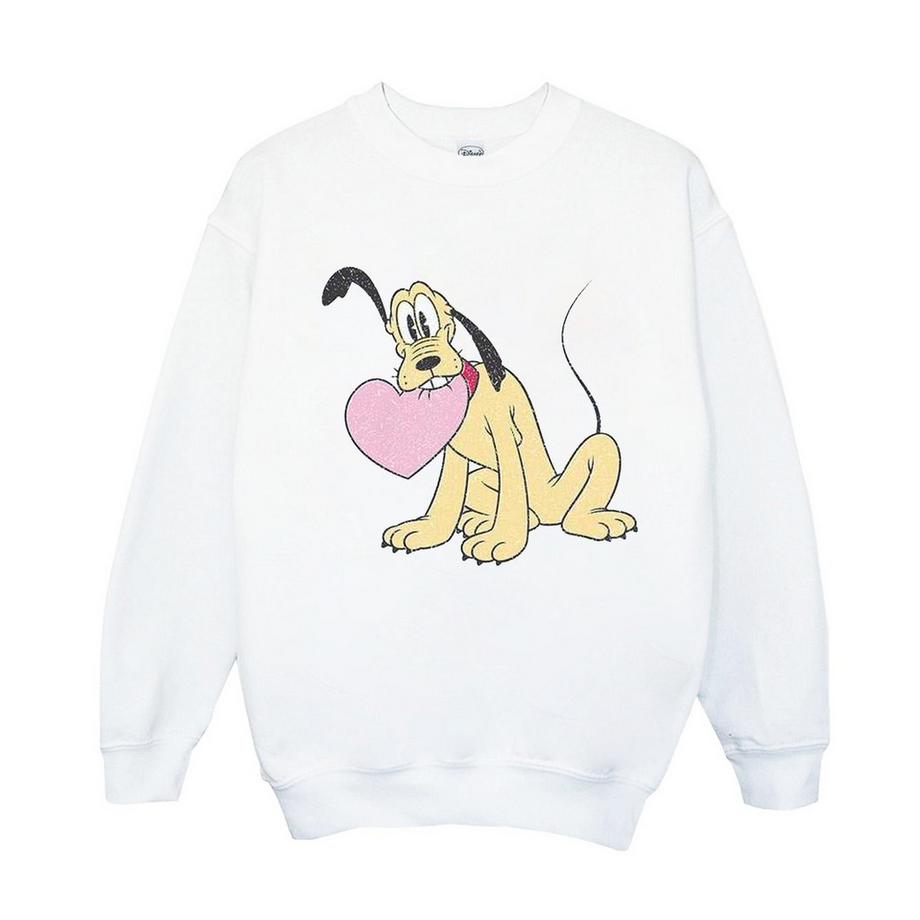 Disney Pluto Cuore Grafico Felpa  