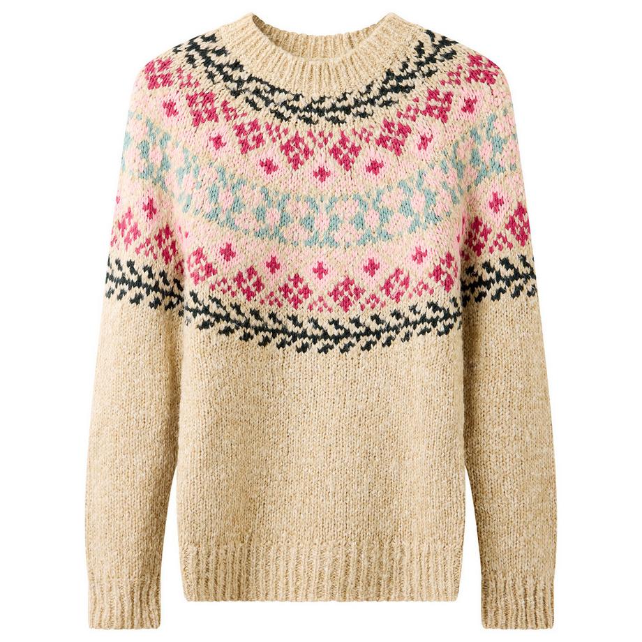 Joe Browns Trinnie Pullover mit floralem Norwegermuster  