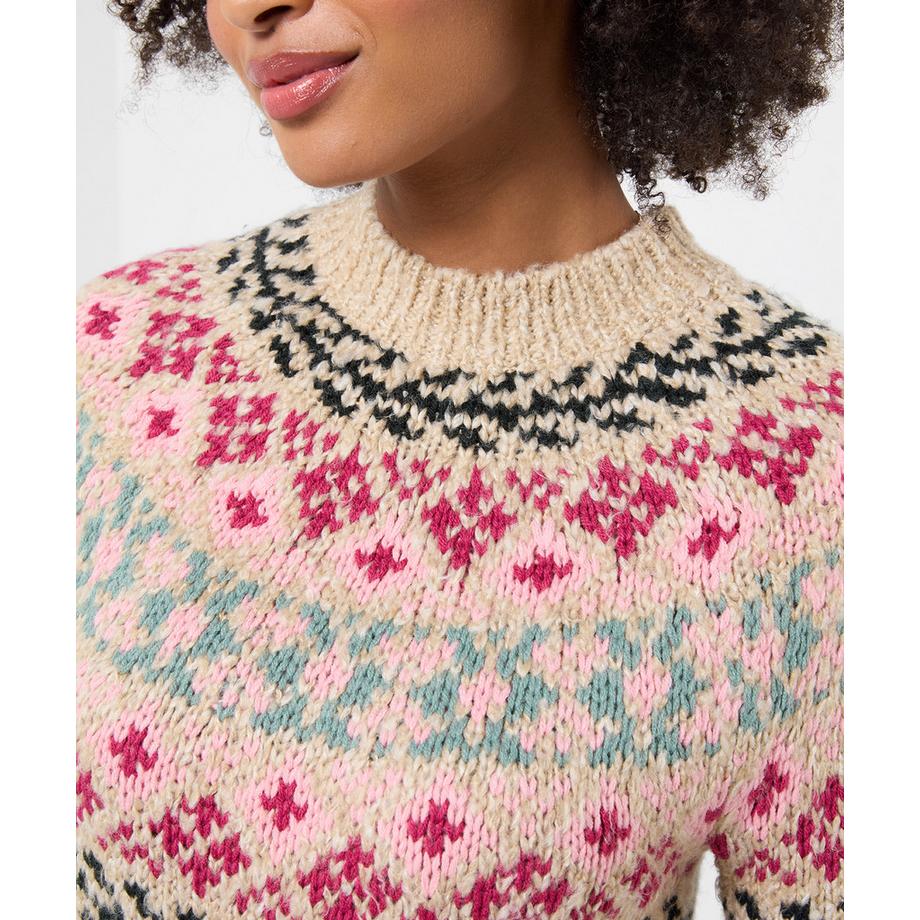 Joe Browns Trinnie Pullover mit floralem Norwegermuster  