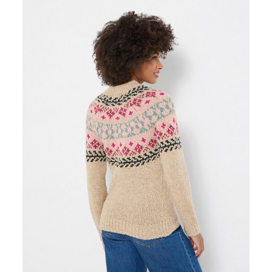 Joe Browns Trinnie Pullover mit floralem Norwegermuster  