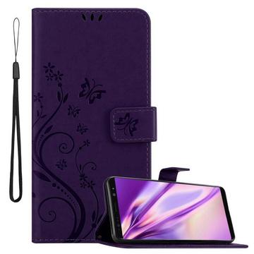 Hülle für Samsung Galaxy NOTE 8 Blumen Design Magnetverschluss