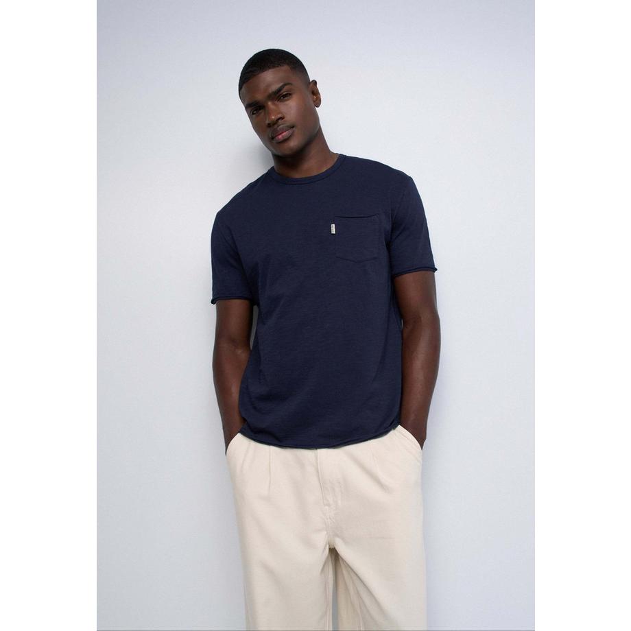 T-Shirt Slub Jersey Raw Edge