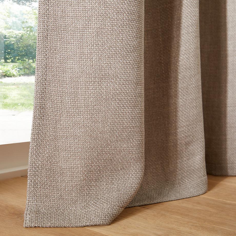 La Redoute Intérieurs  Vorhang mit Natté-Optik und Ösen 