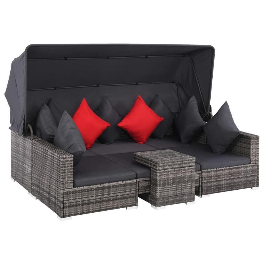 VidaXL Garten-sofagarnitur poly-rattan  