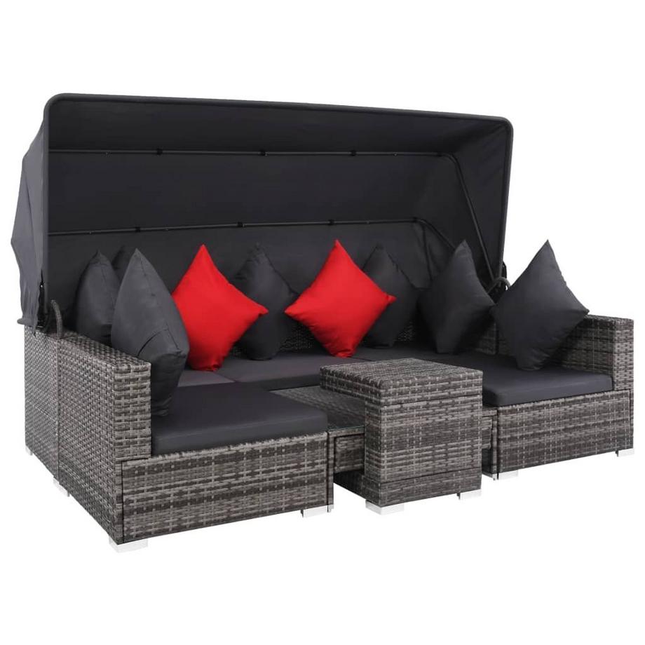 VidaXL Garten-sofagarnitur poly-rattan  