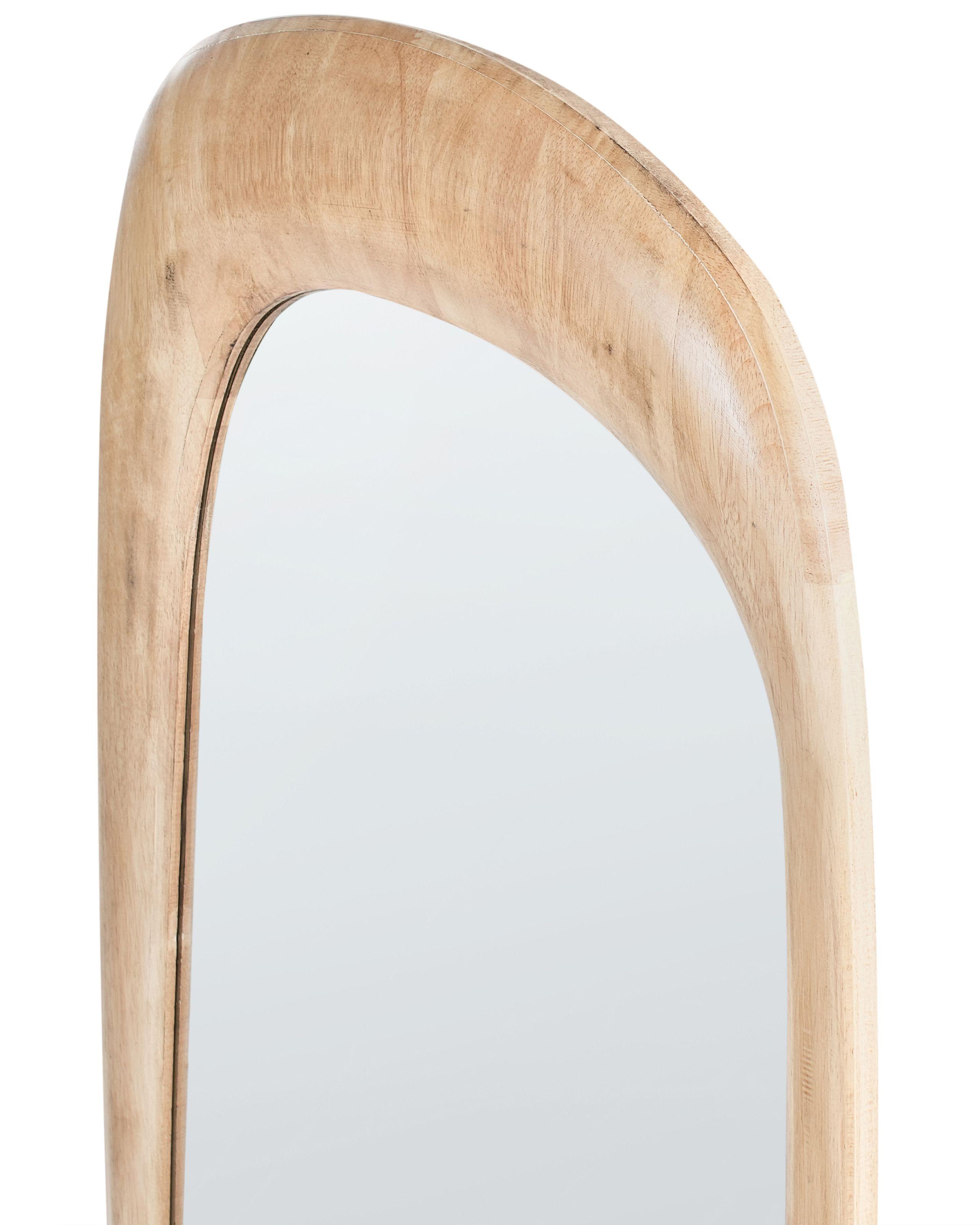 Beliani Specchio en Legno di caucciù Retrò TRIZAY  