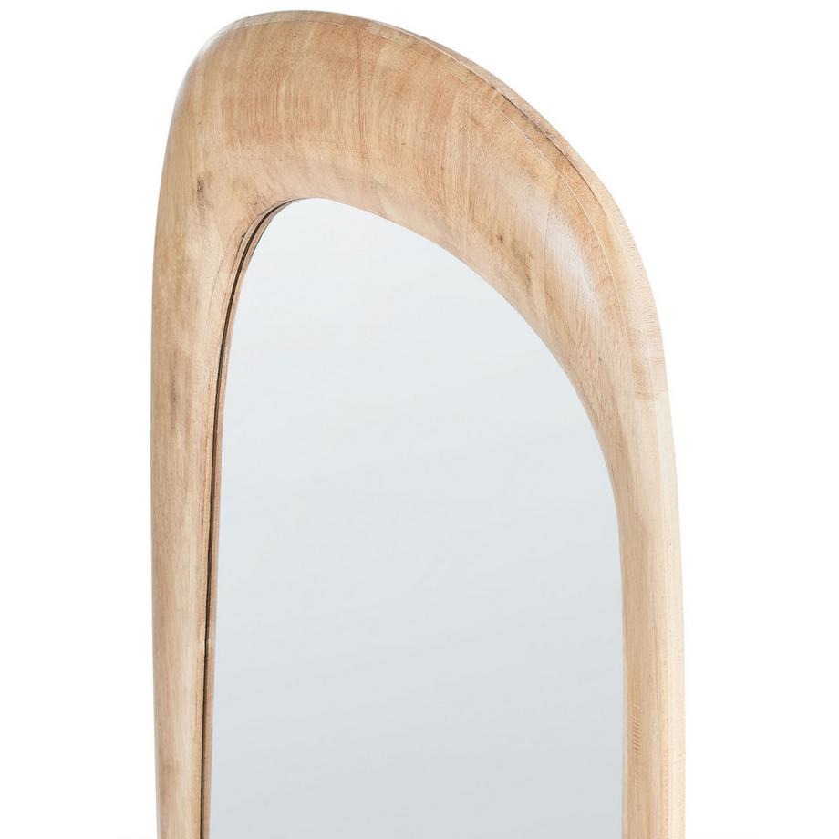 Beliani Miroir en Bois d\'hévéa Rétro TRIZAY  