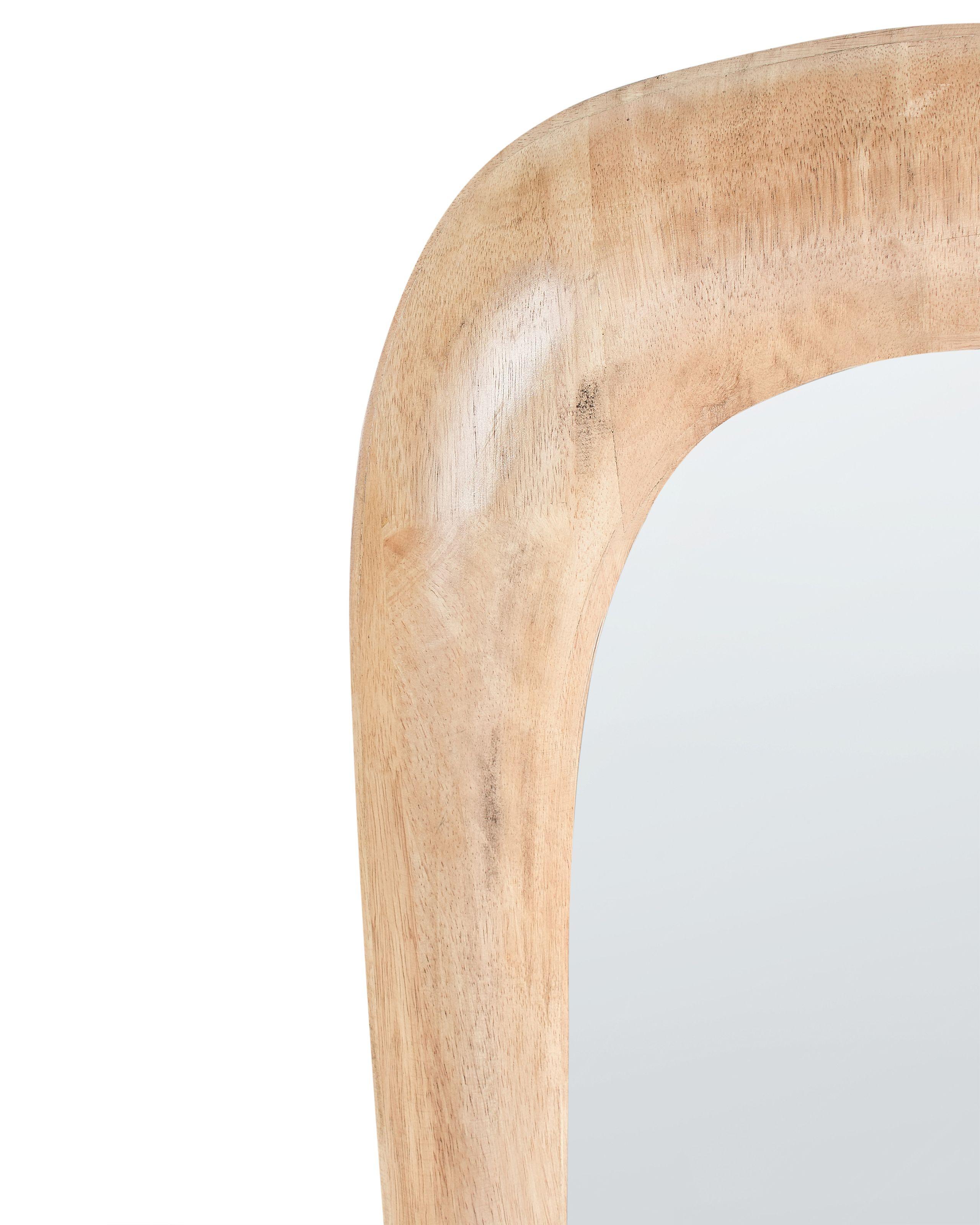 Beliani Specchio en Legno di caucciù Retrò TRIZAY  