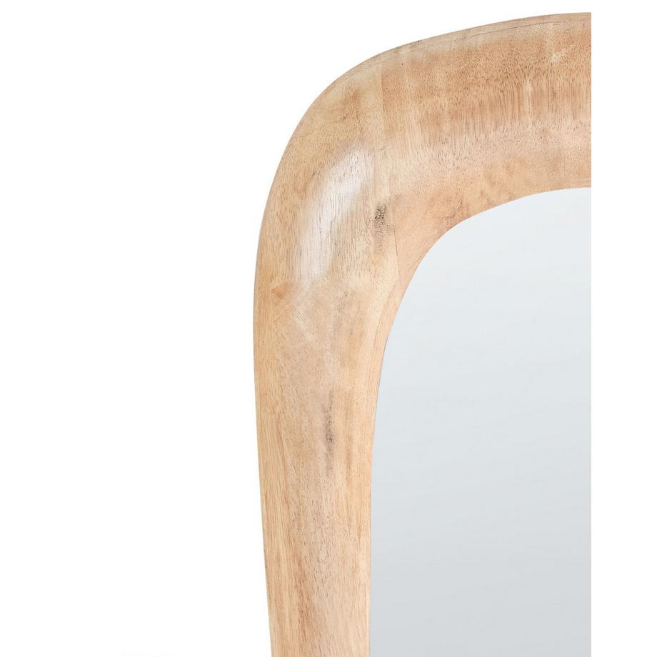 Beliani Miroir en Bois d\'hévéa Rétro TRIZAY  
