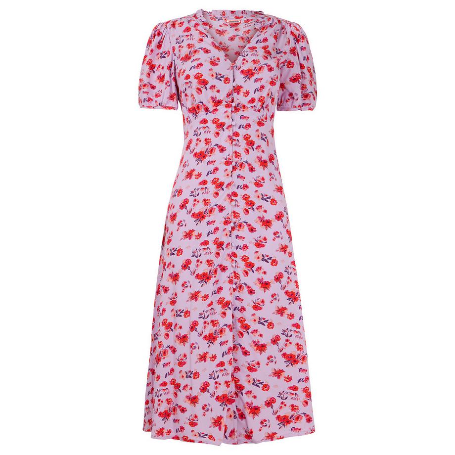 Joe Browns Blumenmuster V-Ausschnitt Midikleid  